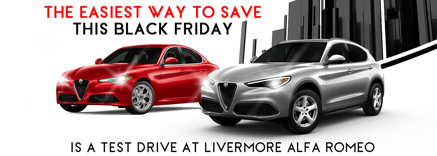 Black Friday Giveaway Livermore Alfa Romeo