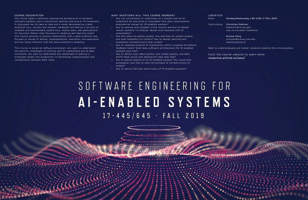 17445 Software Engineering for AIEnabled Systems