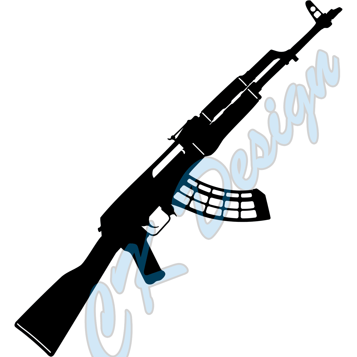 AK47 Vinyl Decal CK Design