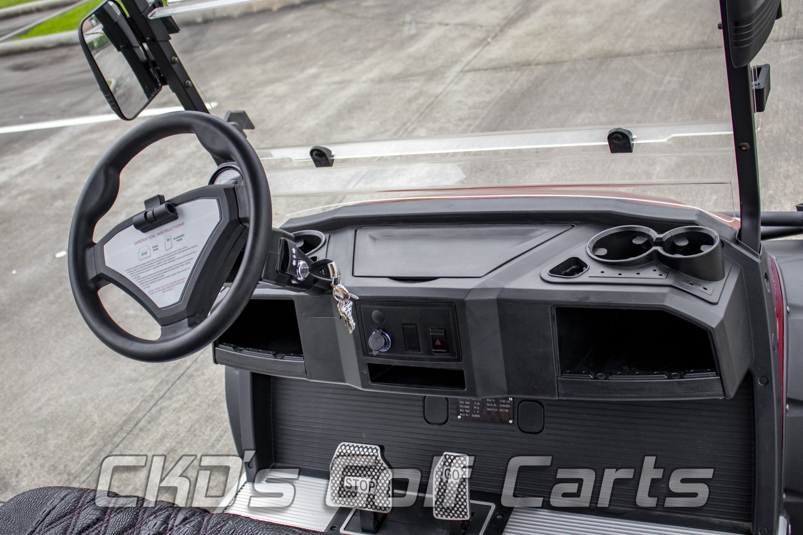 2021 Burgundy Advanced EV CKD's Golf Carts