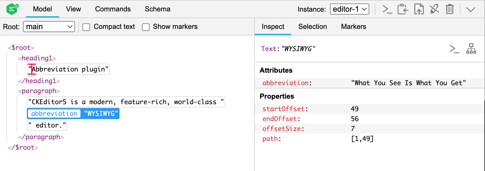 Abbreviation plugin (part 1) CKEditor 5 Documentation