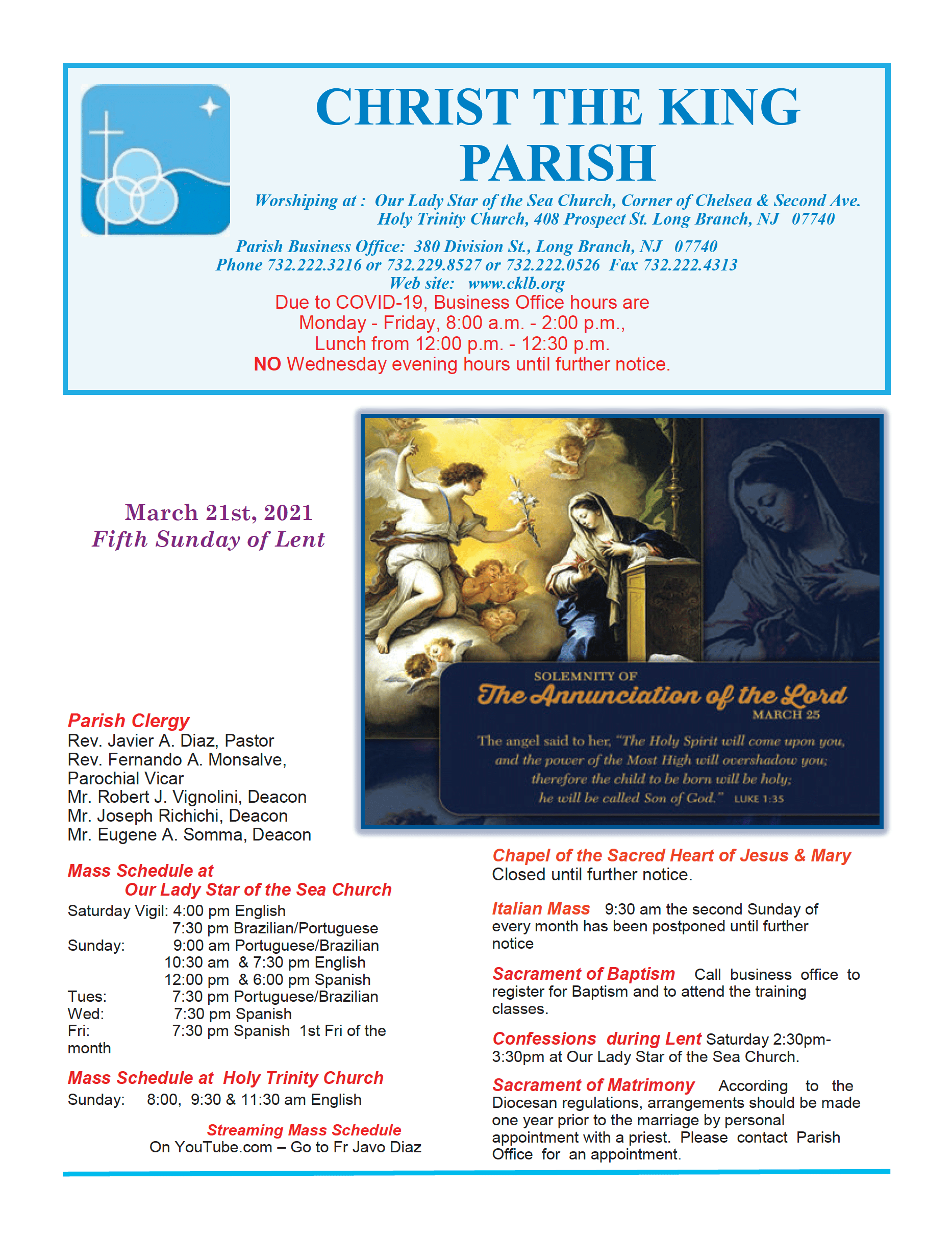 Bulletins CHRIST THE KING PARISH