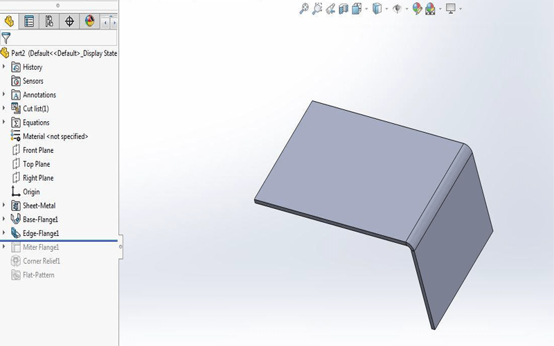 SOLIDWORKS 2017 Corner Reliefs to your sheet metal three bend corners