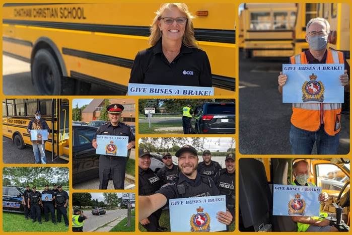 Bus Collage ChathamKent Police Service