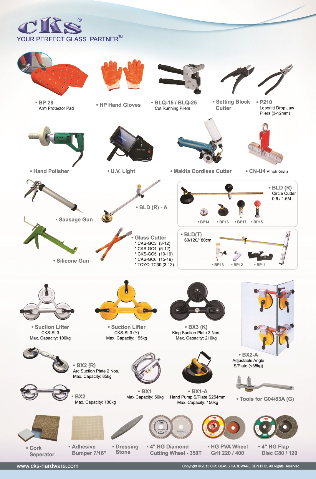 CKS Glass Hardware Glass Tools Malaysia Supplier and Provider