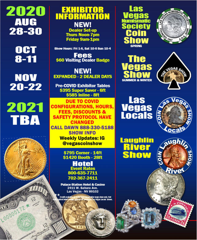 Las Vegas Numismatic Society Coin ShowExhibitor