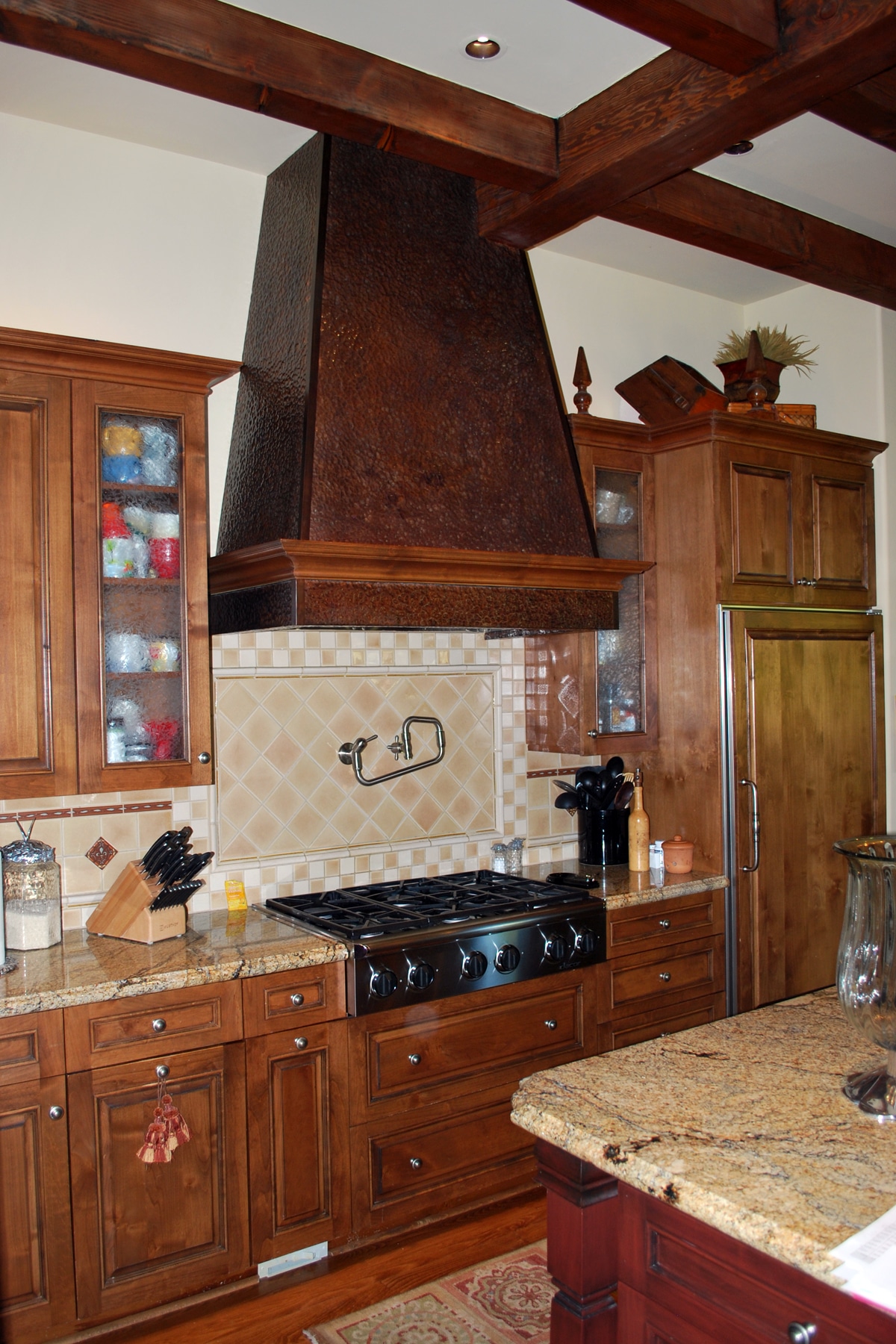 Hammered Copper Range Hood CK Valenti Designs, Inc.