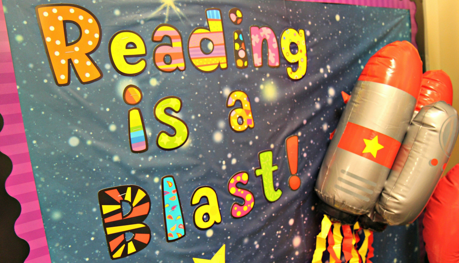 Space Themed Library Bulletin Board Fun365