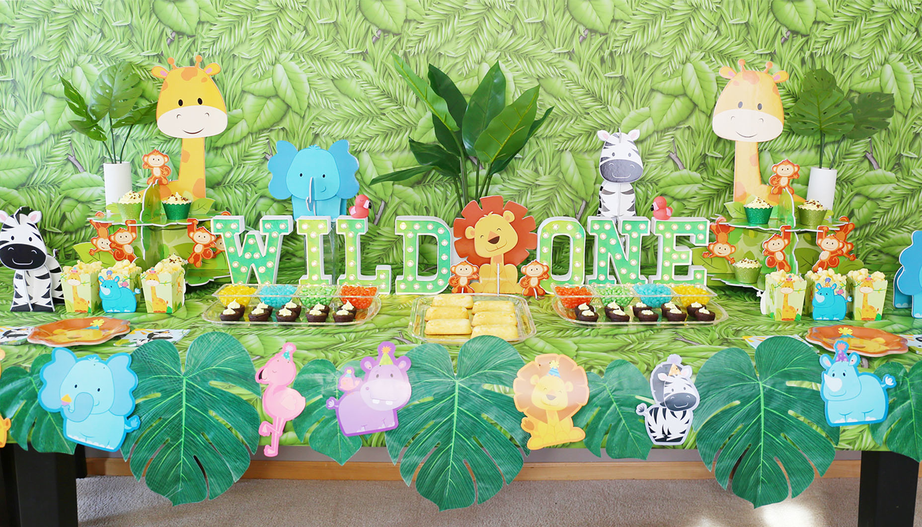 Zoo Theme First Birthday Party Fun365