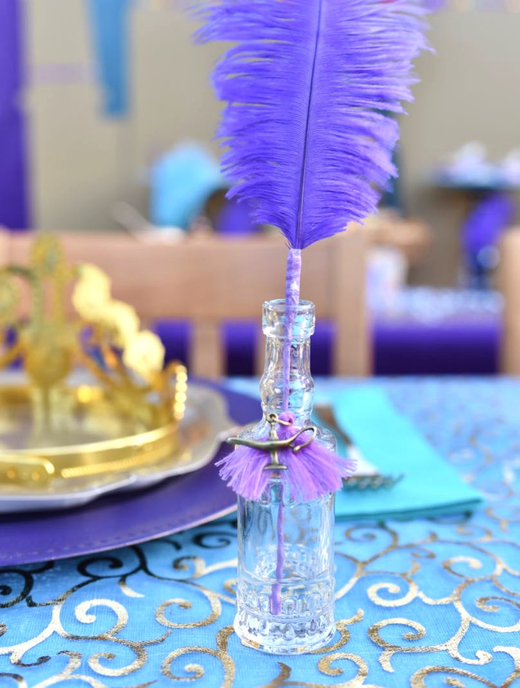GENIE LAMP CENTERPIECE, Princess Jasmine Centerpiece, Arabian Nights