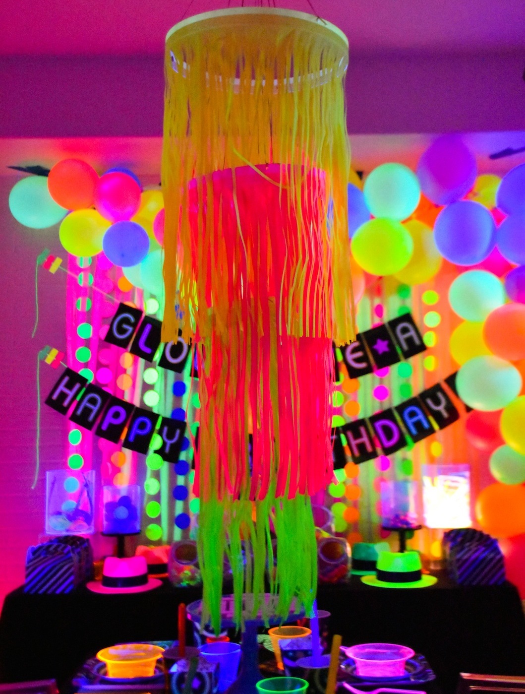 Neon Themed Decorations Neon Party The Complete Party Guide Neon themed mitzvahs, candy