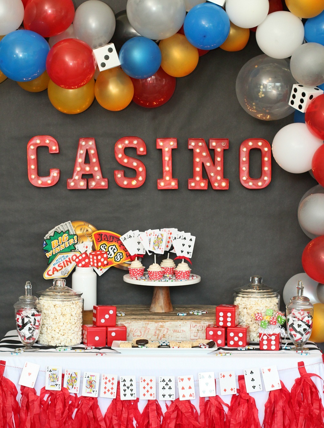 Casino Night Cake