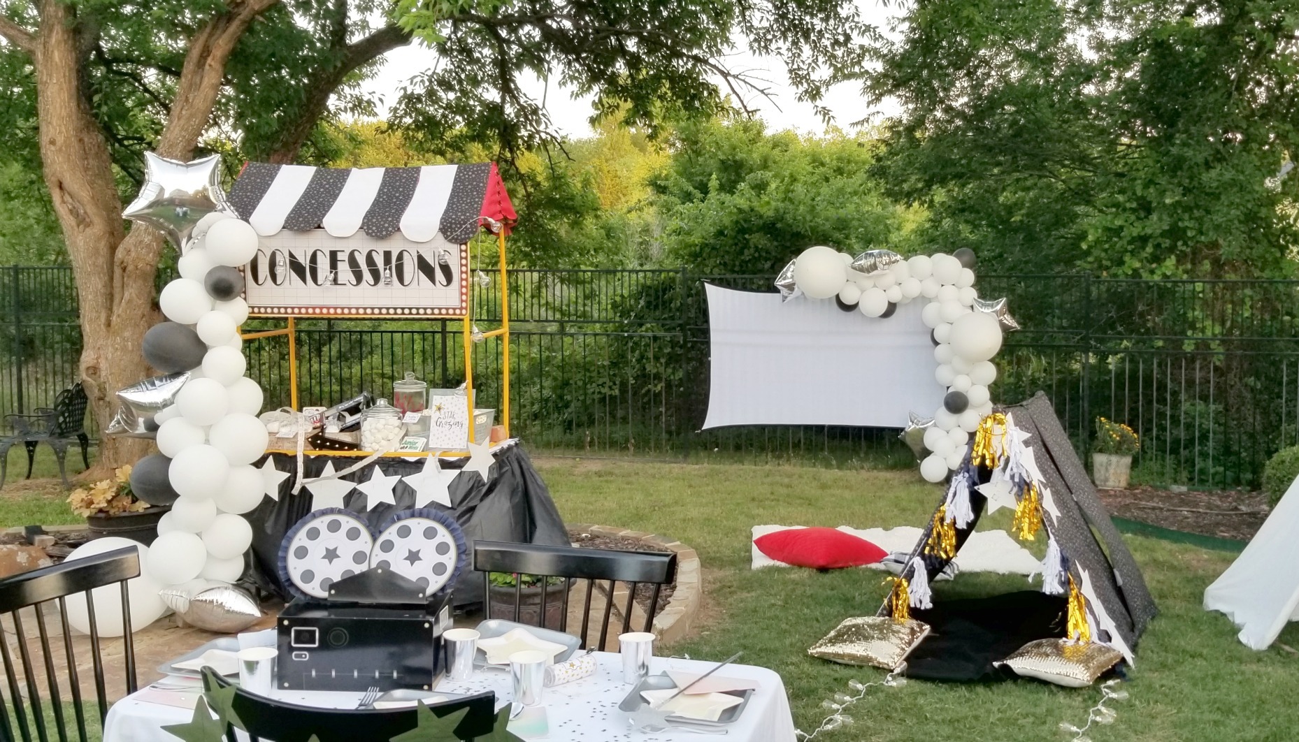 Outdoor Movie Birthday Party Ideas Backyard Movie Birthday Party Ideas Perfect Backyard Movie Night