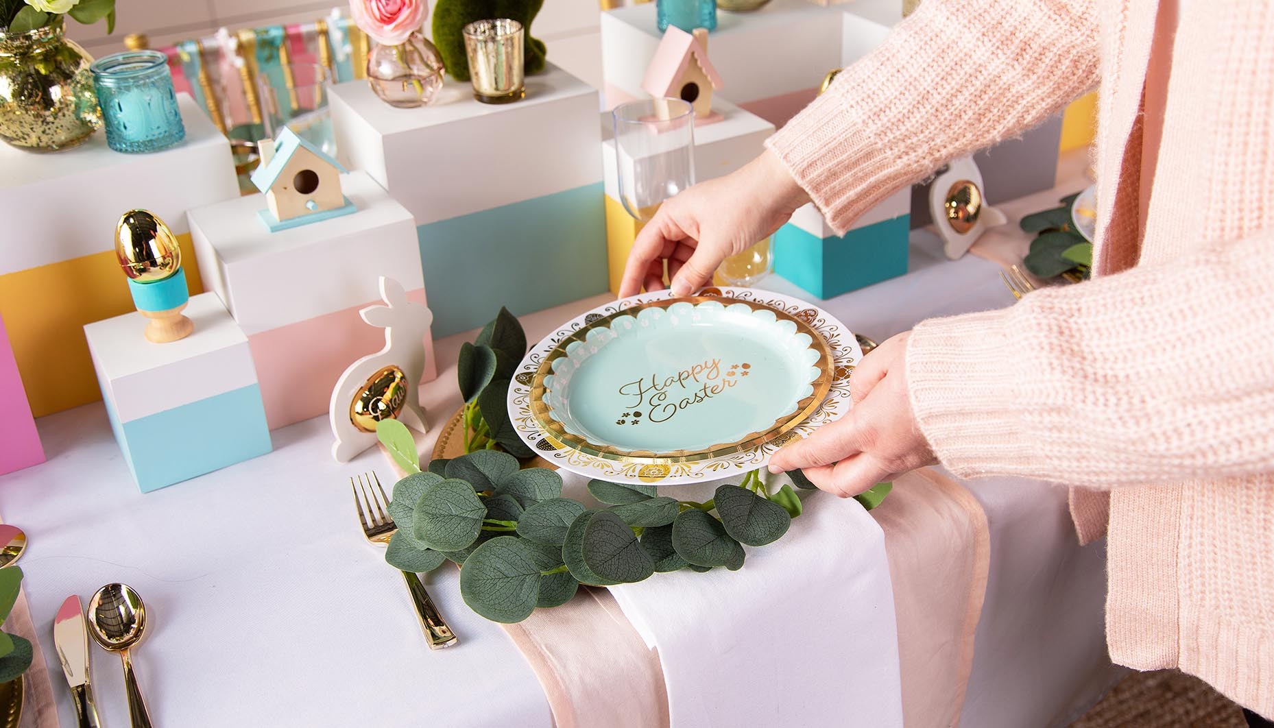 Pastel Easter Table Decor Ideas Fun365