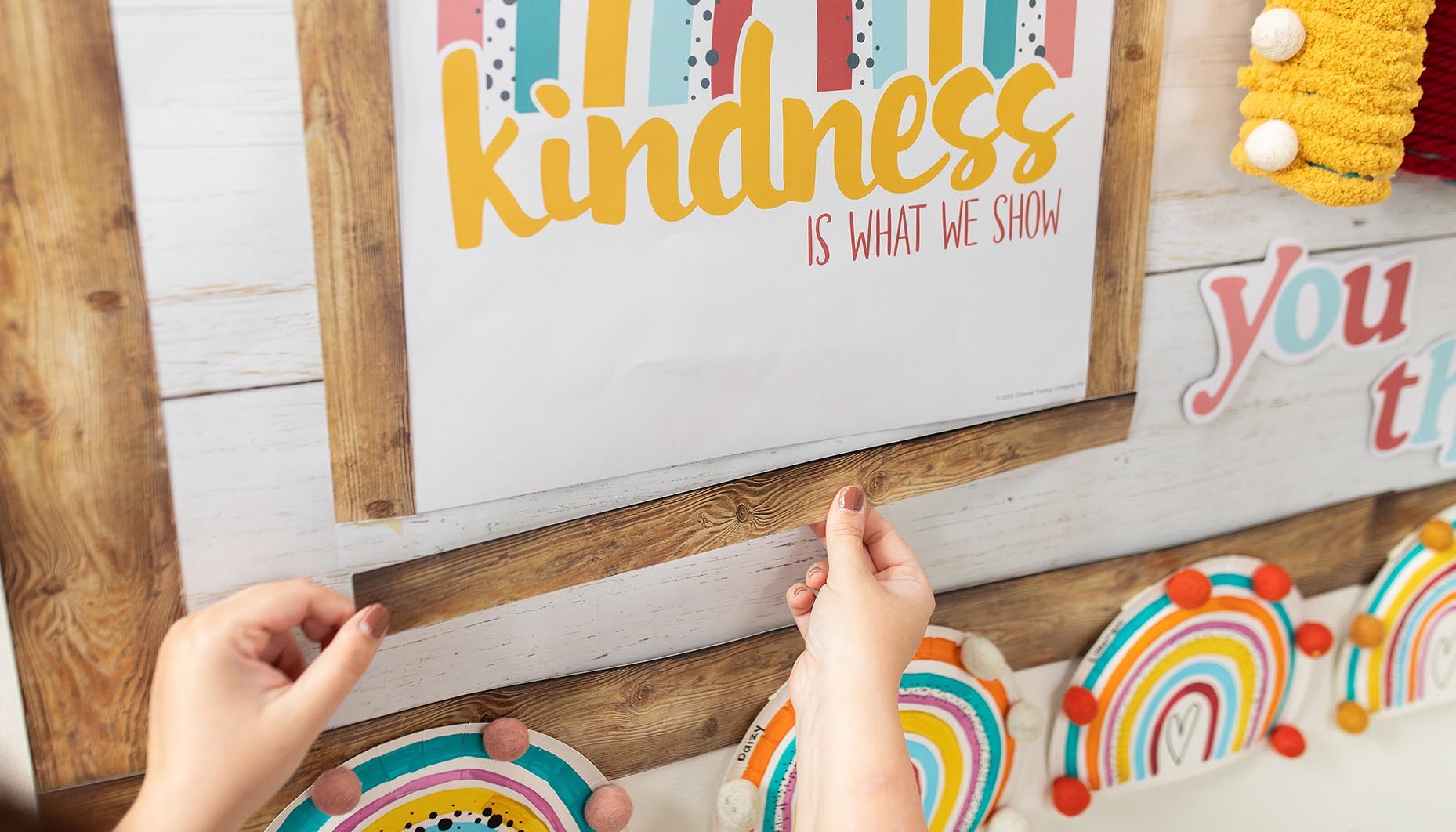 Boho Rainbow Bulletin Board Idea Fun365