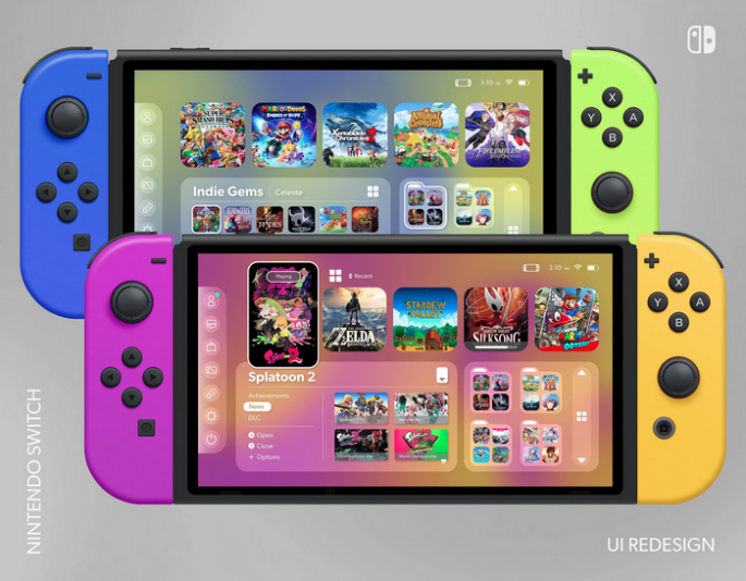 Nintendo Fan renueva la interfaz de la Switch y luce increíble