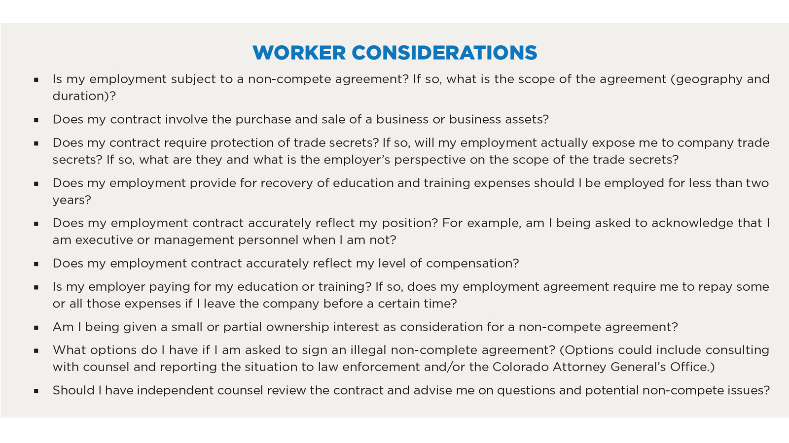 Agreements in Colorado Colorado Lawyer