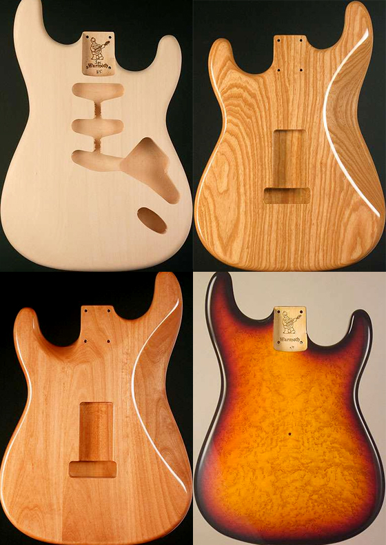 Electric guitar tonewoods Claescaster