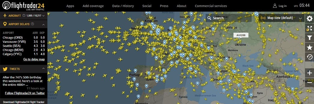 Vergleich der Top 10 Live Flugradar Anbieter