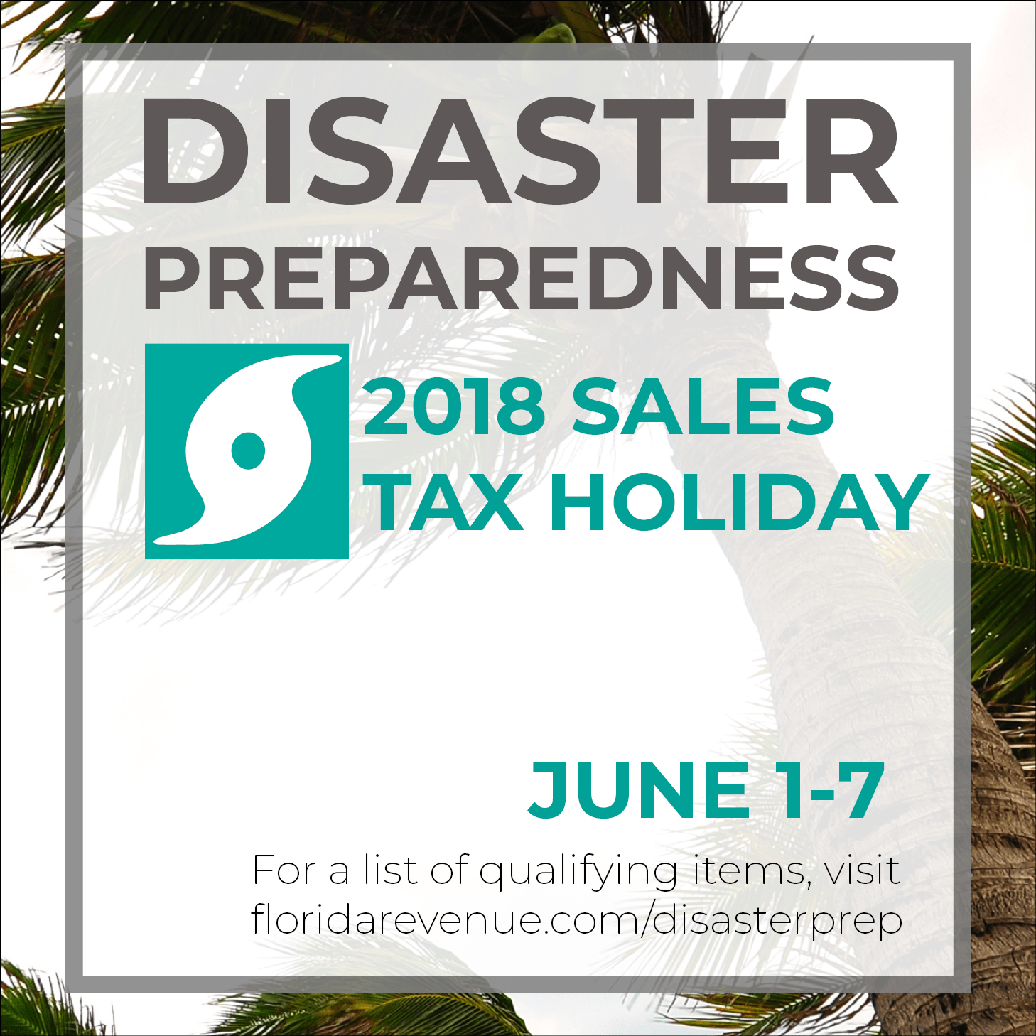 Today is the First Day of Hurricane Season and Florida Disaster Preparedness Sales Tax Holiday