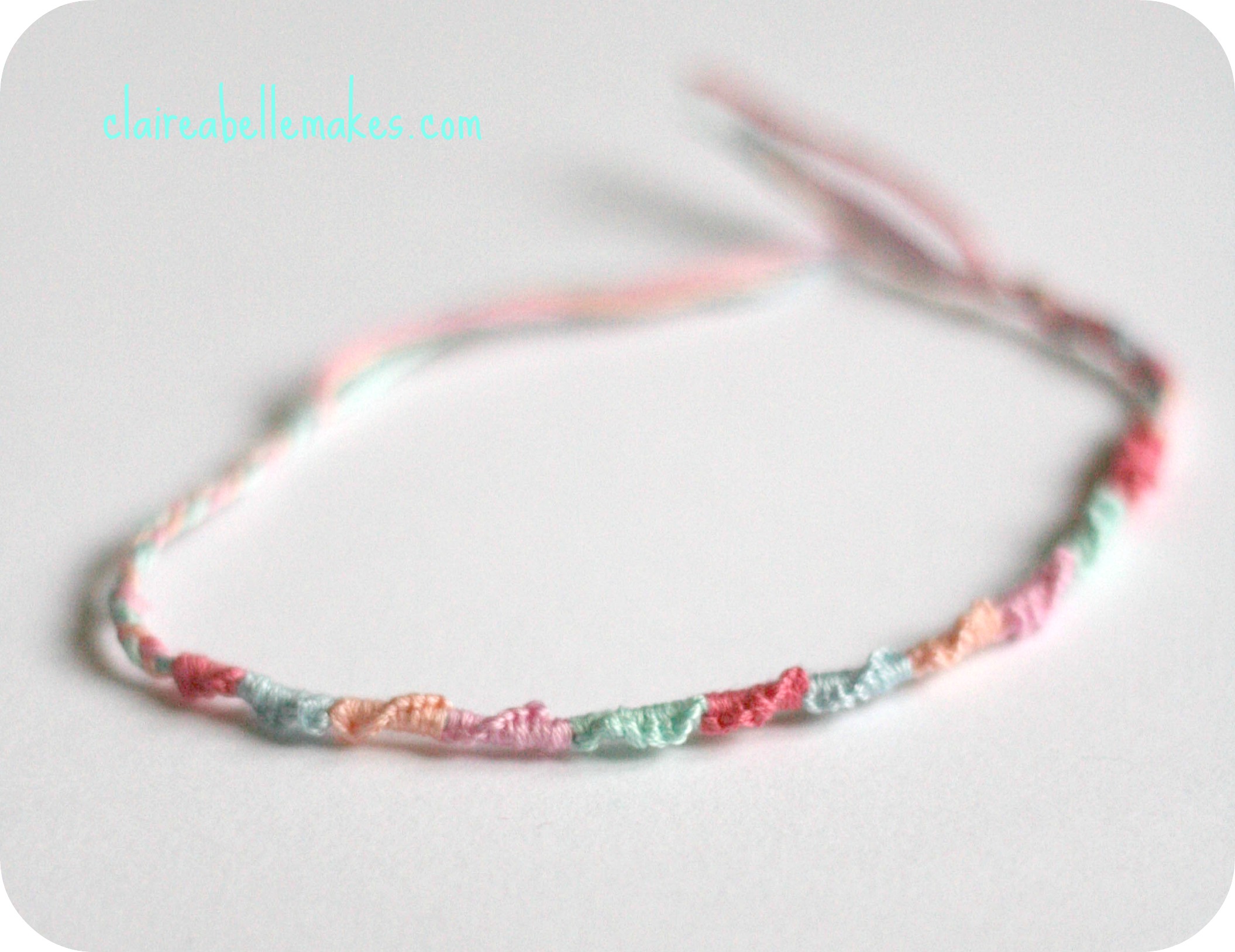 DIY Spiral Friendship Bracelet
