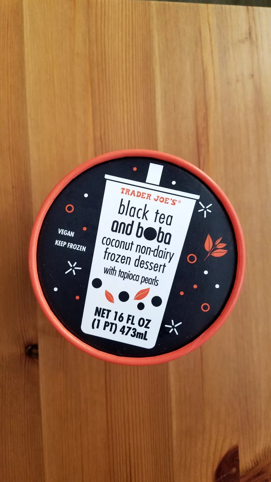 Product Review Trader Joe’s Black Tea and Boba Ice Cream Claire Aucella