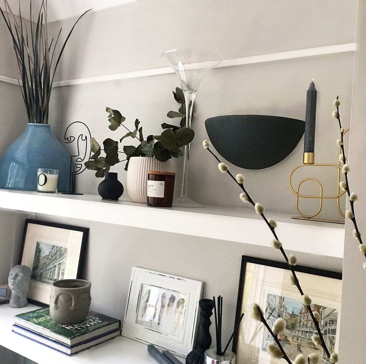 Easy alcove shelving DIY floating shelves & alcove units Claire