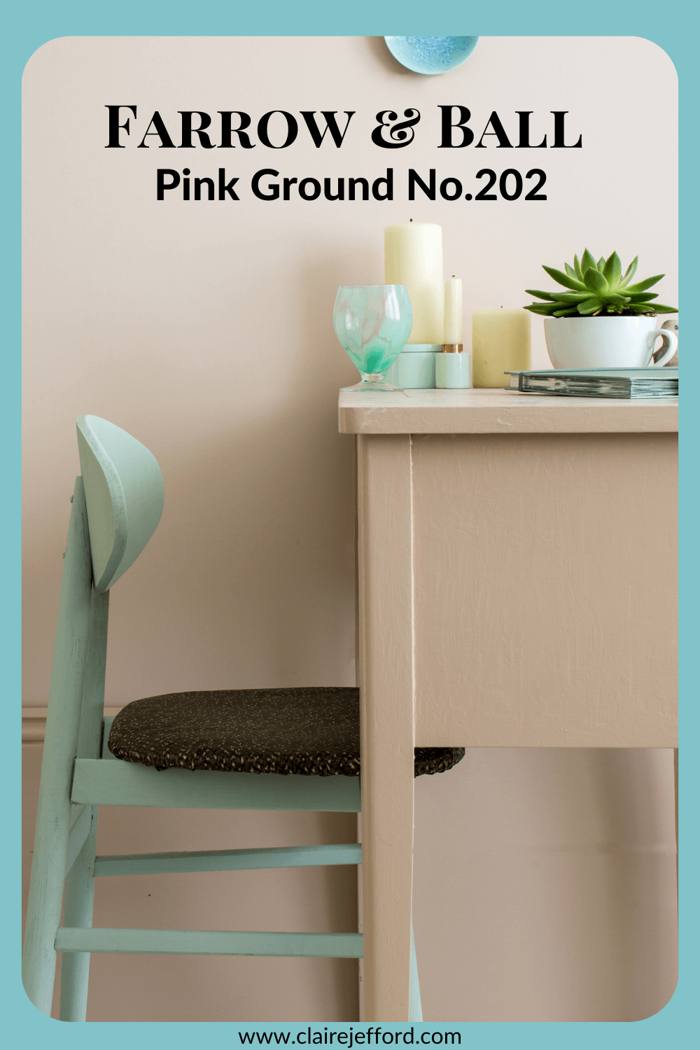 Farrow And Ball Pink Ground Colour Review by Claire Jefford