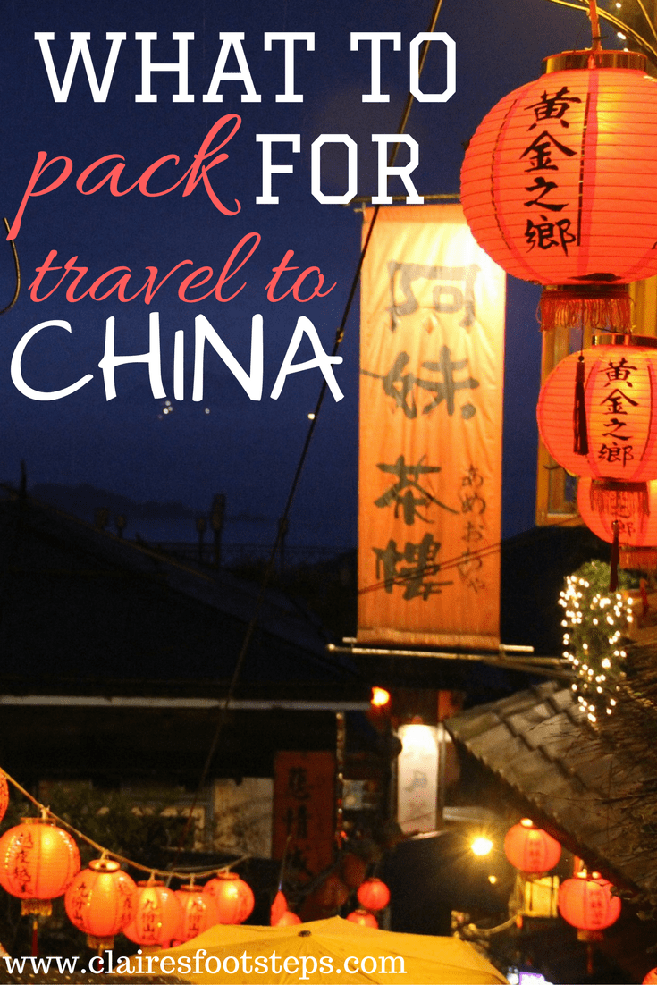 What to Pack for China Essential Items to Put in Your Backpack
