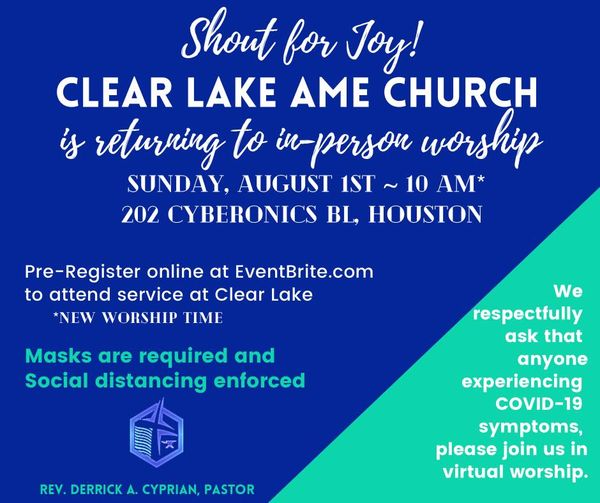 Clear Lakr Events 2023 Calendar Clear Lake AME Church