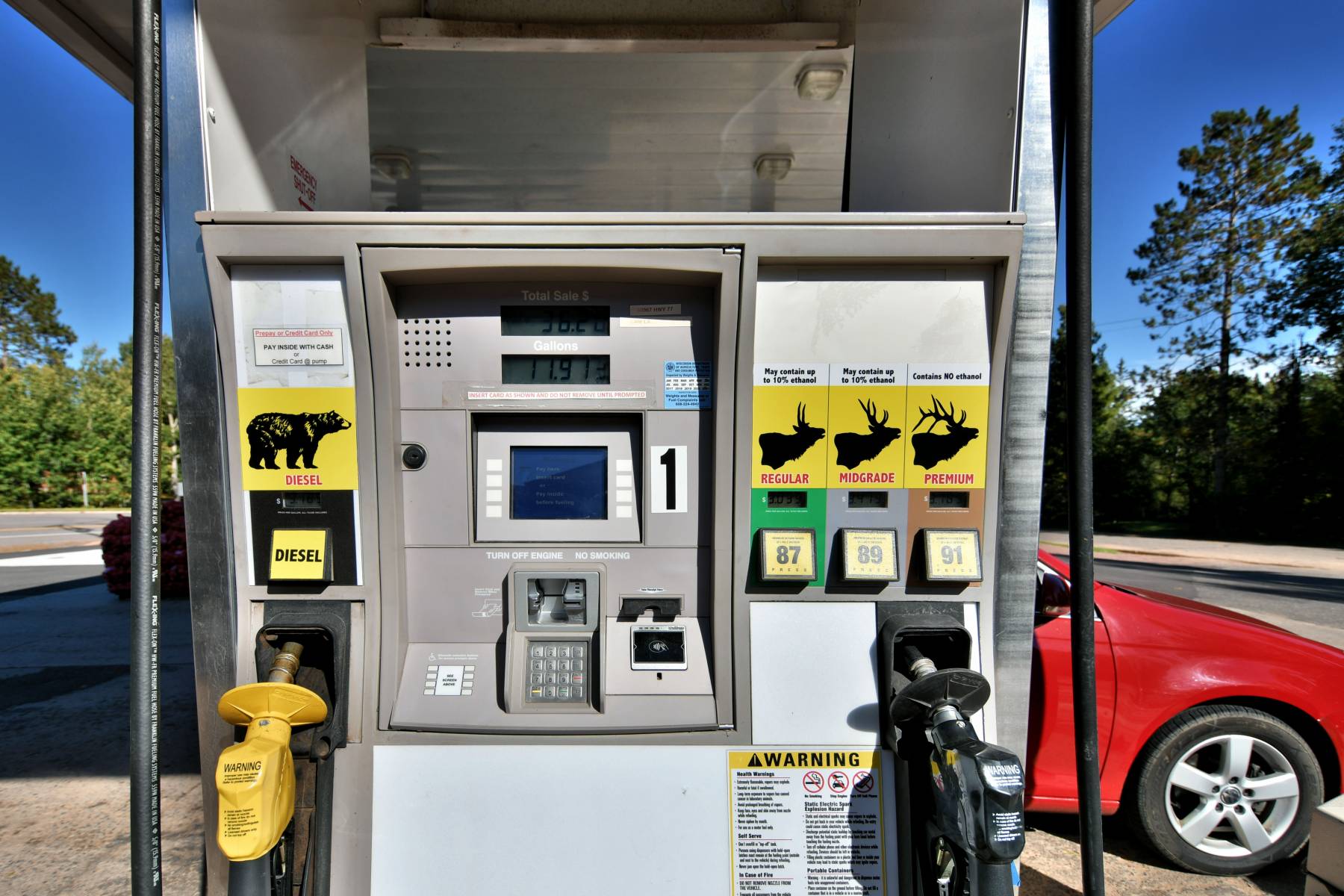 Ashland County, WI Gas Station Diesel, Gas & EV Charging