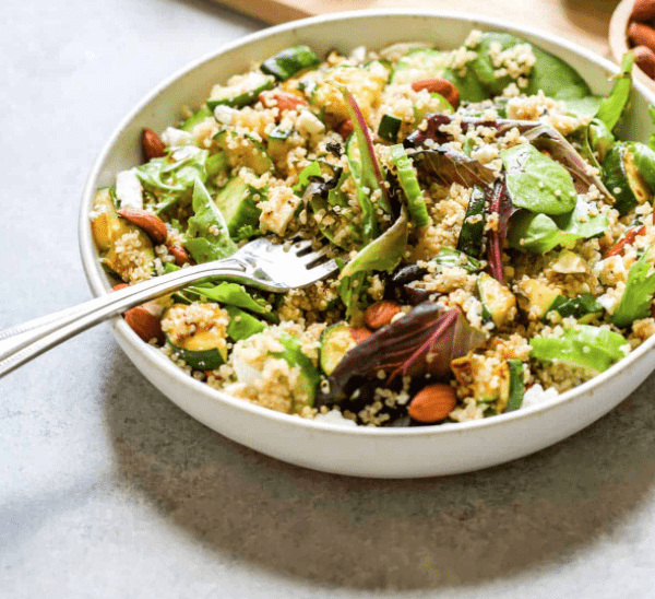 Garden Vegetable & Quinoa Green Salad (thurs) Clandestine Kitchen