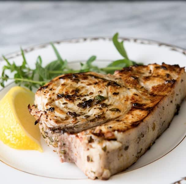 CK BBQ Swordfish over Cauliflower Rice Clandestine Kitchen
