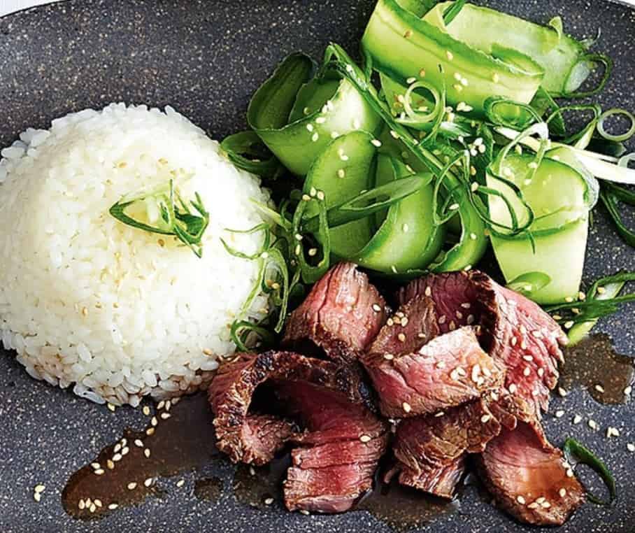 Teriyaki Flank Steak Bowl + Dessert Clandestine Kitchen