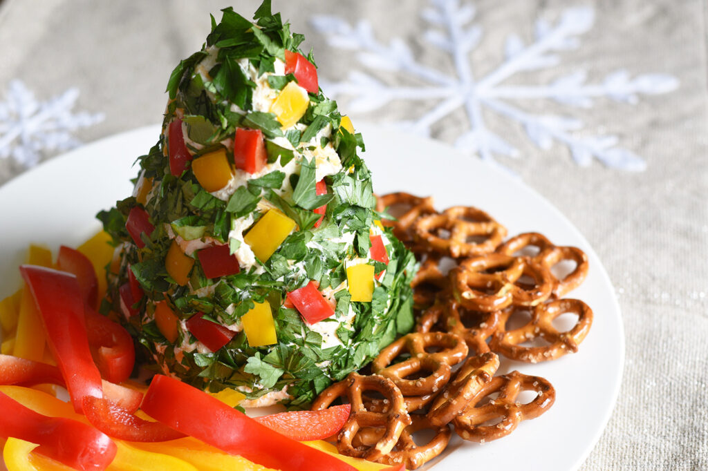 Christmas Tree Cheese Ball Recipe Keto Snacks For Christmas