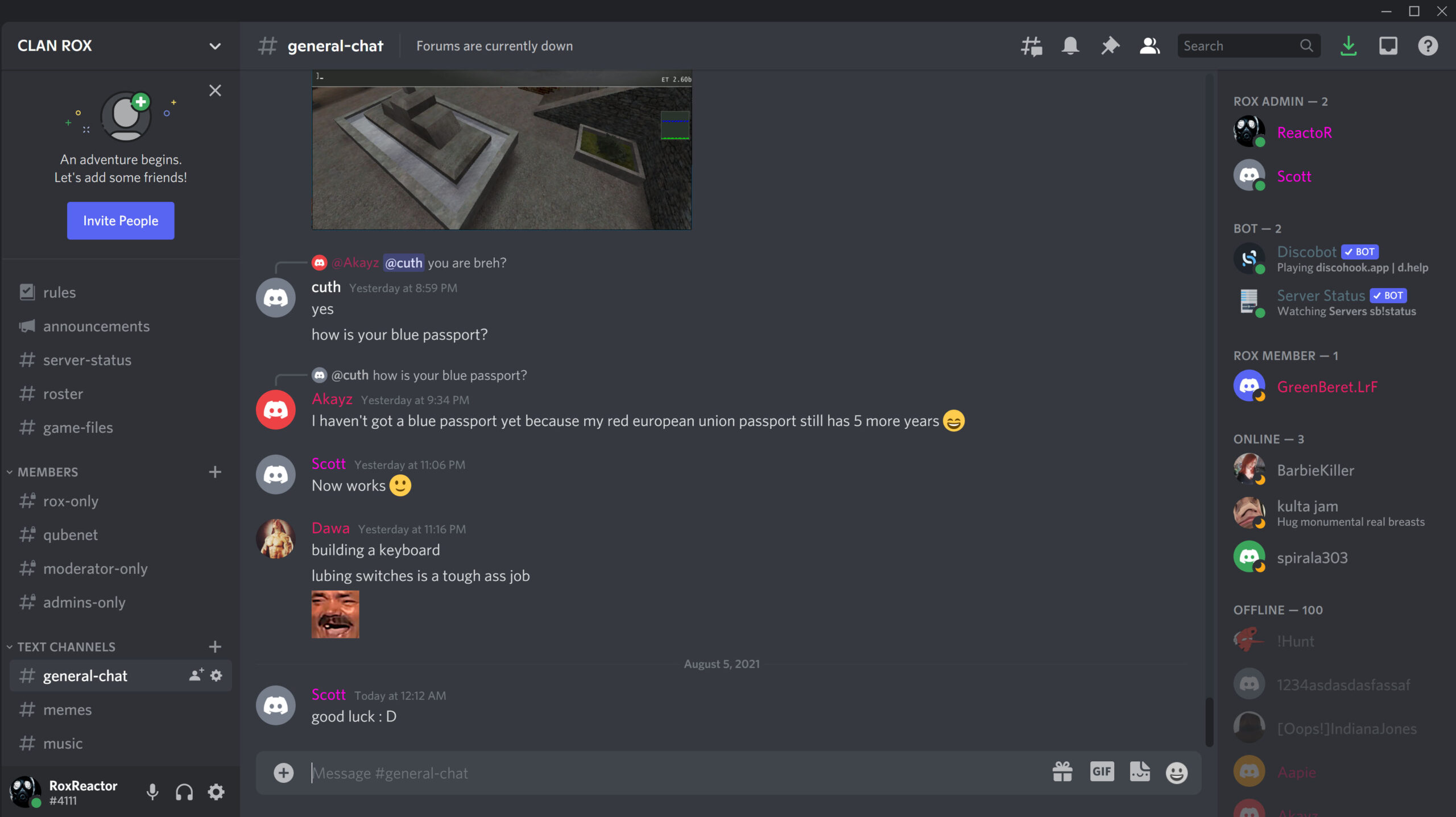 Where's Everyone? On Discord! Wolfenstein Enemy Territory Clan Rox