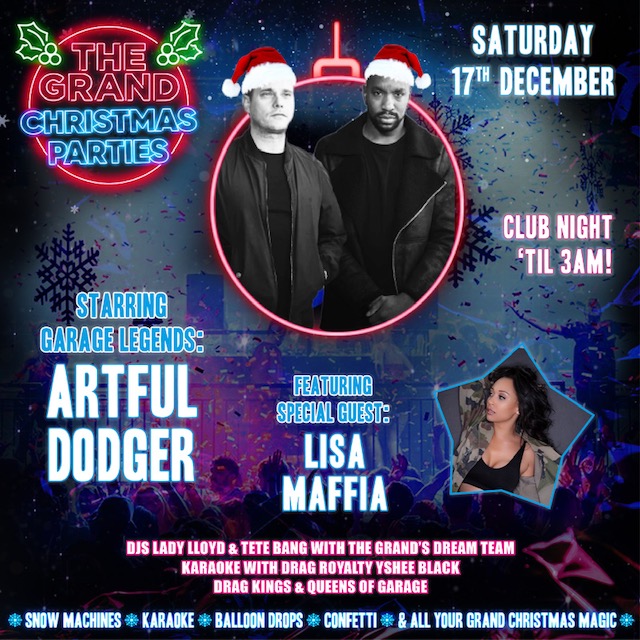 Artful Dodger’s Grand Christmas Party Clapham Grand