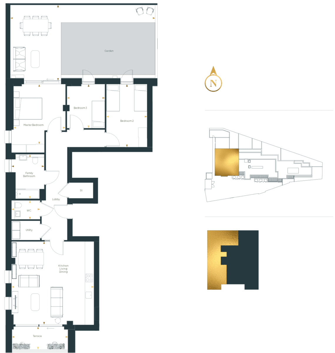 Apartment 2 Clapham Quarter