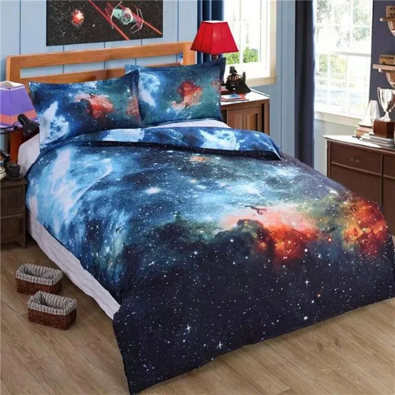 3D Abstract Galaxy Print Bedding
