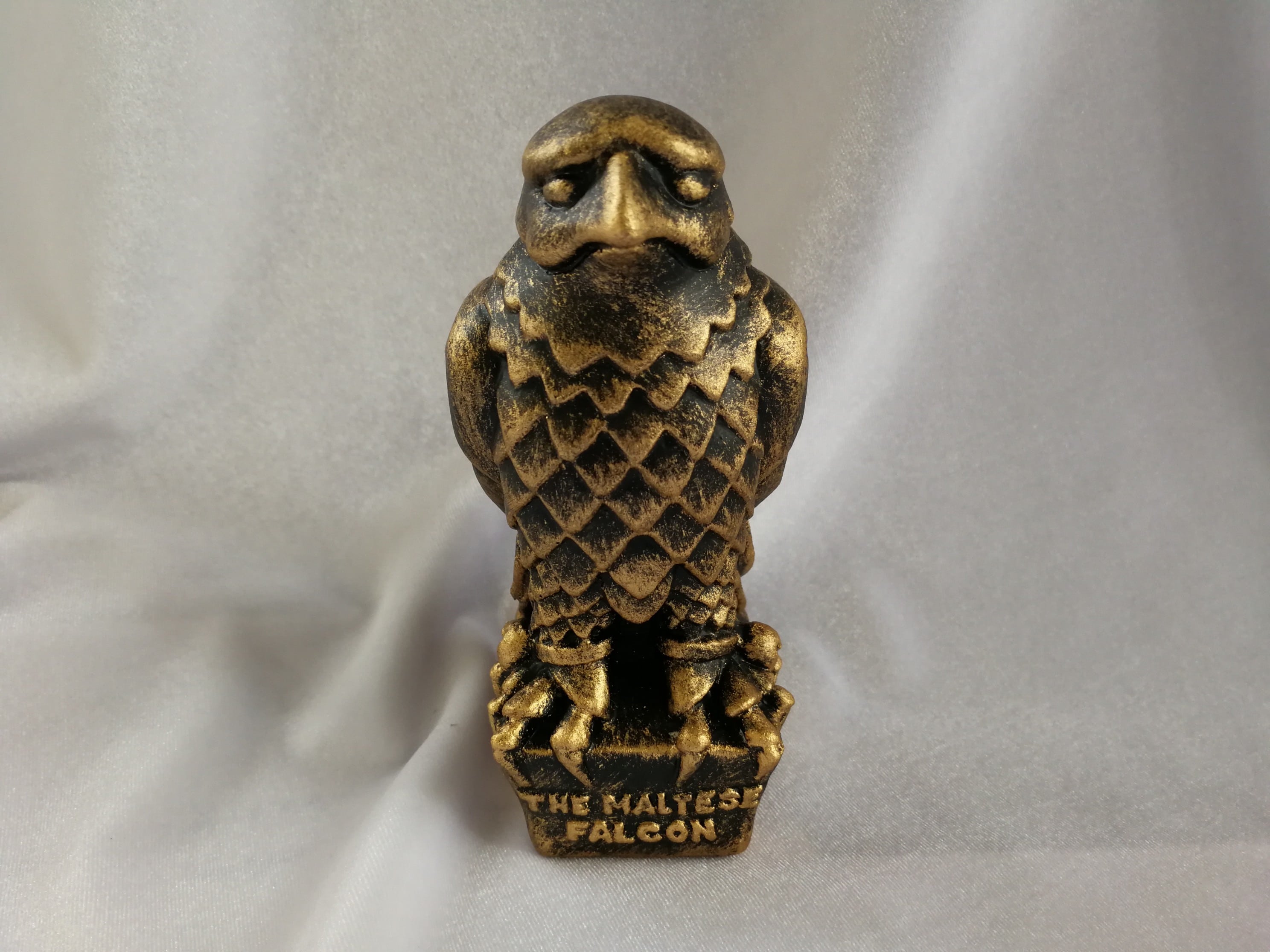 Maltese Falcon Small Bronze Stone Statue Clarach