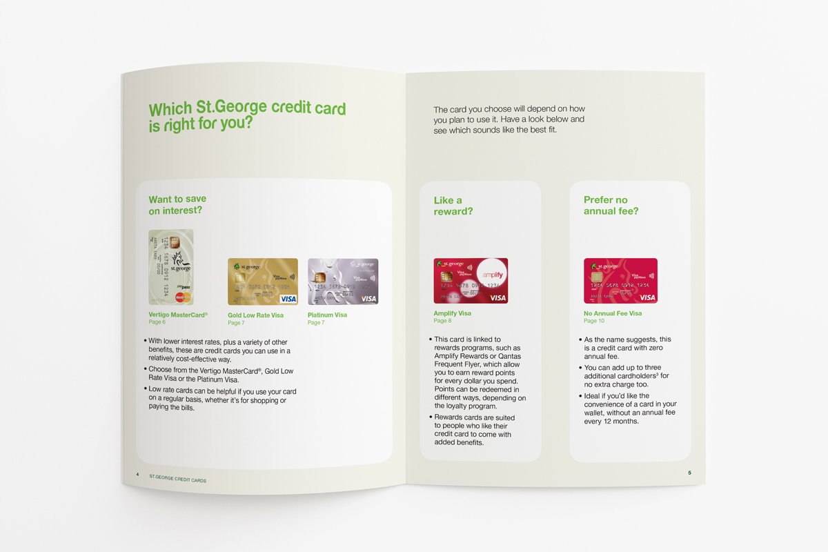 Credit Card Brochure Clare McCartney Designer