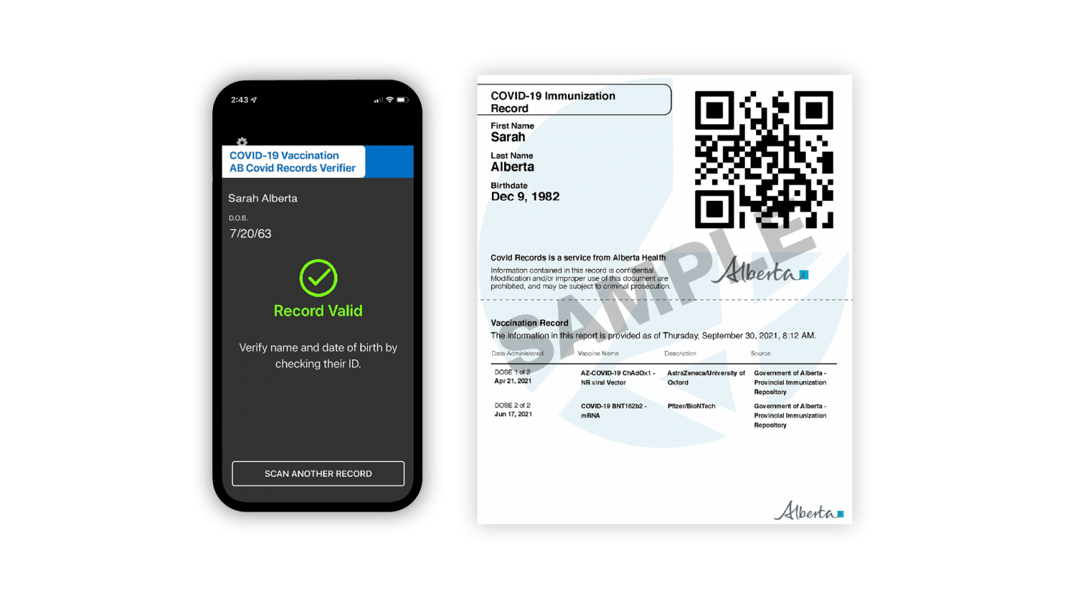 App to scan COVID19 vaccine QR codes now available Claresholm Local