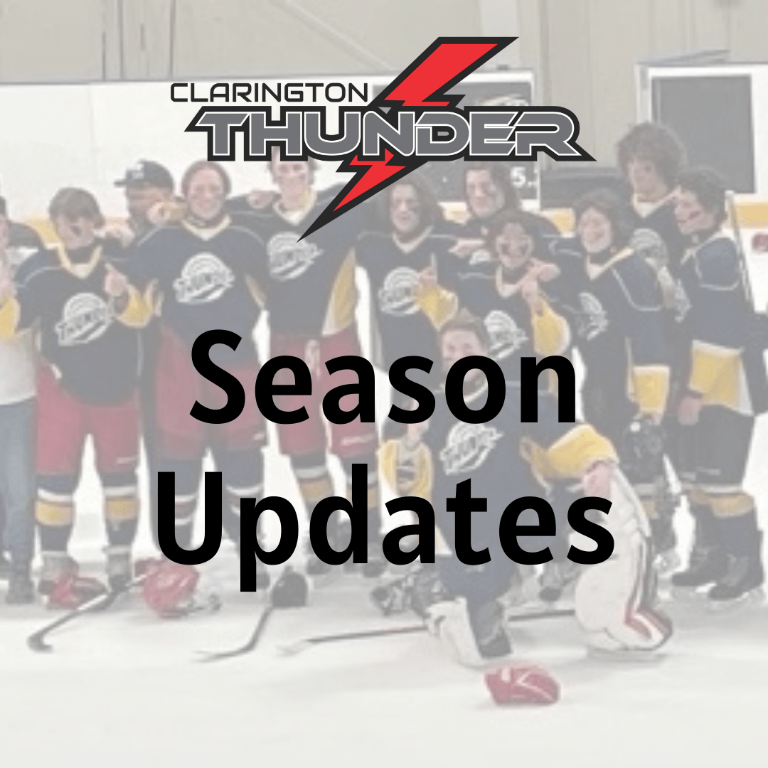 News > 20232024 SEASON UPDATES (Clarington Thunder Hockey League)