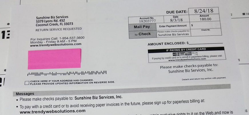 Scam alert: Don't fall for this ad masquerading as a bill!