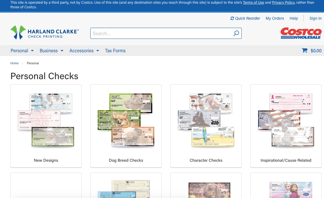 costco business checks printing