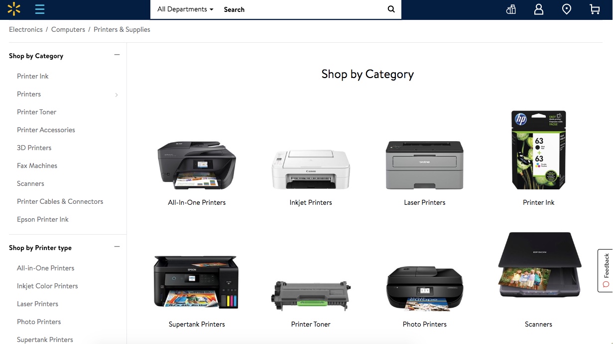 inexpensive printers at walmart