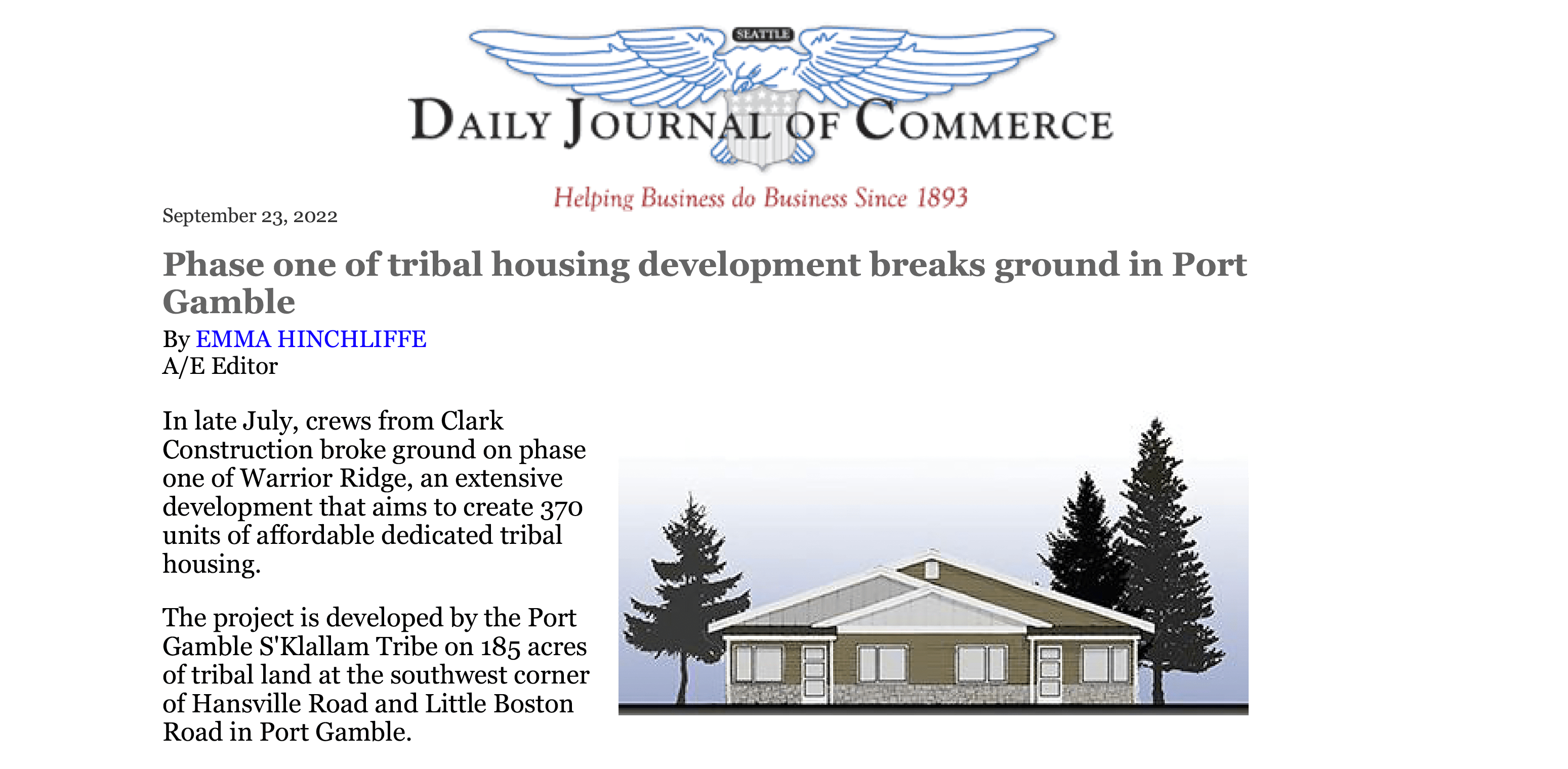 warrior ridge in DJC2 Clark Construction Inc. We're building