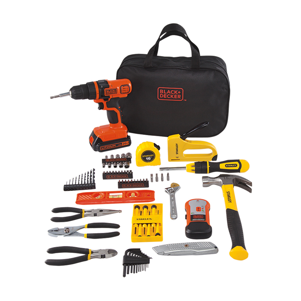 Stanley Black+Decker 20volt MAX 85piece drill kit for 49 Clark Deals