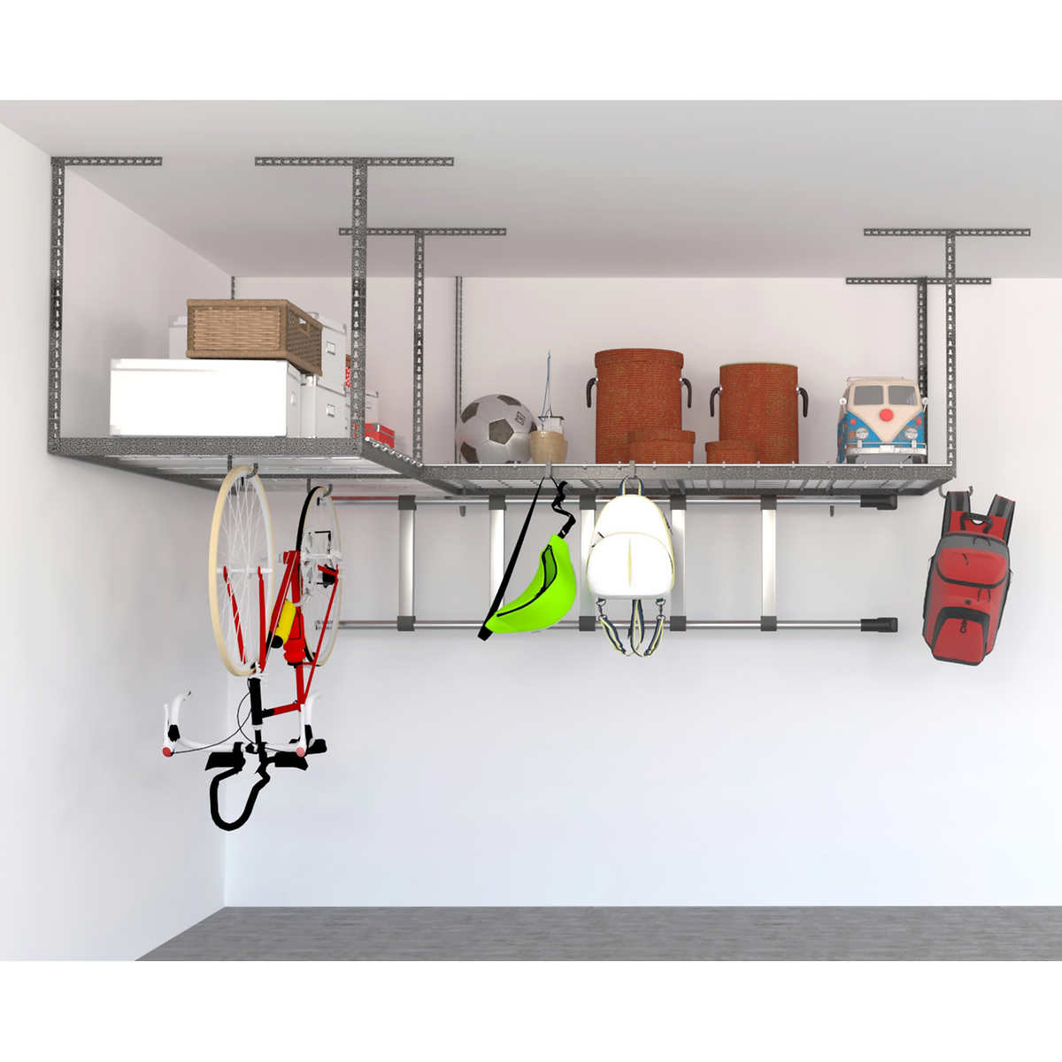 Saferacks Overhead Garage Storage Rack Dandk Organizer