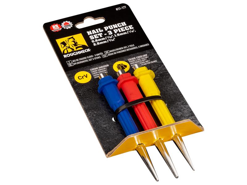 Nail Punch Set, 3 Piece Clarke Fencing